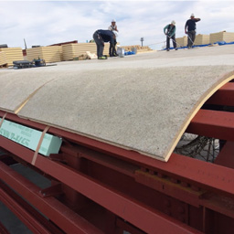 S造（S-D仕様）断熱材複合野地板施工